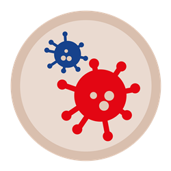 icoon van corona virus